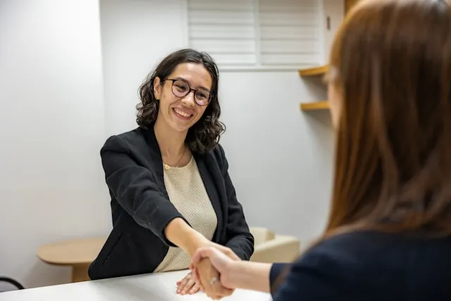 Person asking questions about an annuity buyout agreement with an advisor